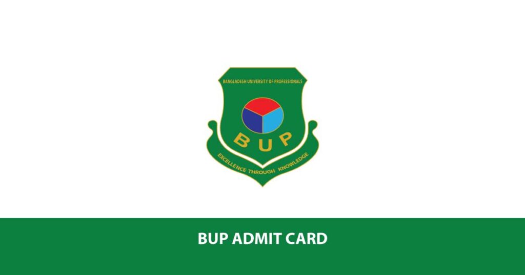 BUP Admit Card Download